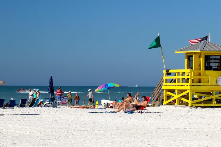 Siesta Beach, Siesta Key Sarasota, Florida USA. Must Do Visitor Guides, MustDo.com. Photo by Nita Ettinger